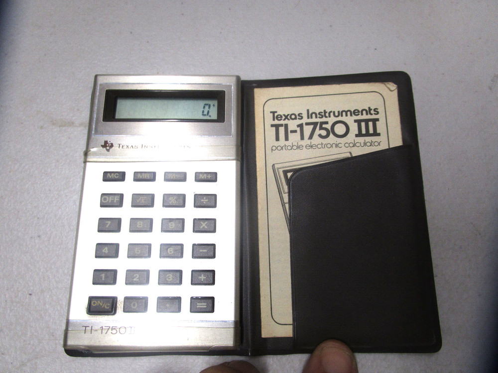 Texas Instruments TI-1750 III Protable Electronic Calculator
