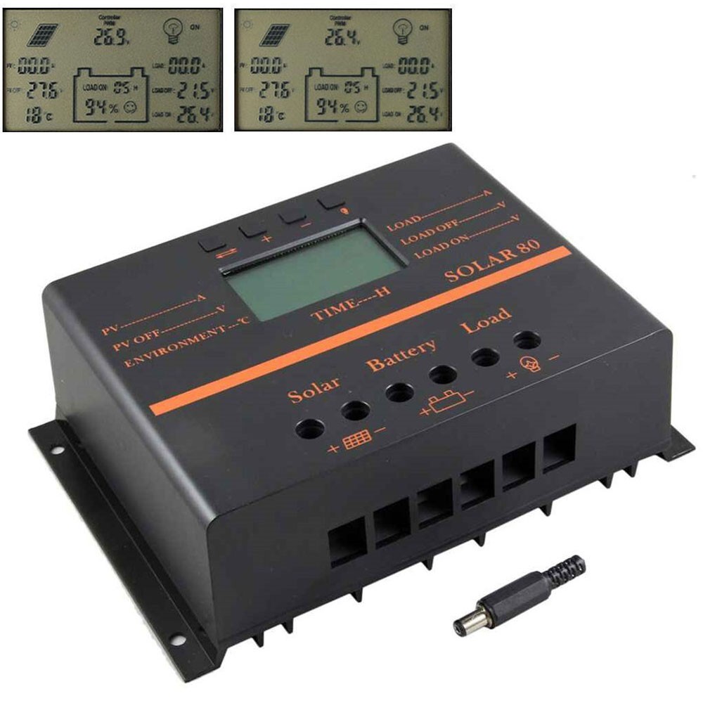 Solar Charge Controller 80A Solar Panel Charge Regulator Photovoltaic Generation