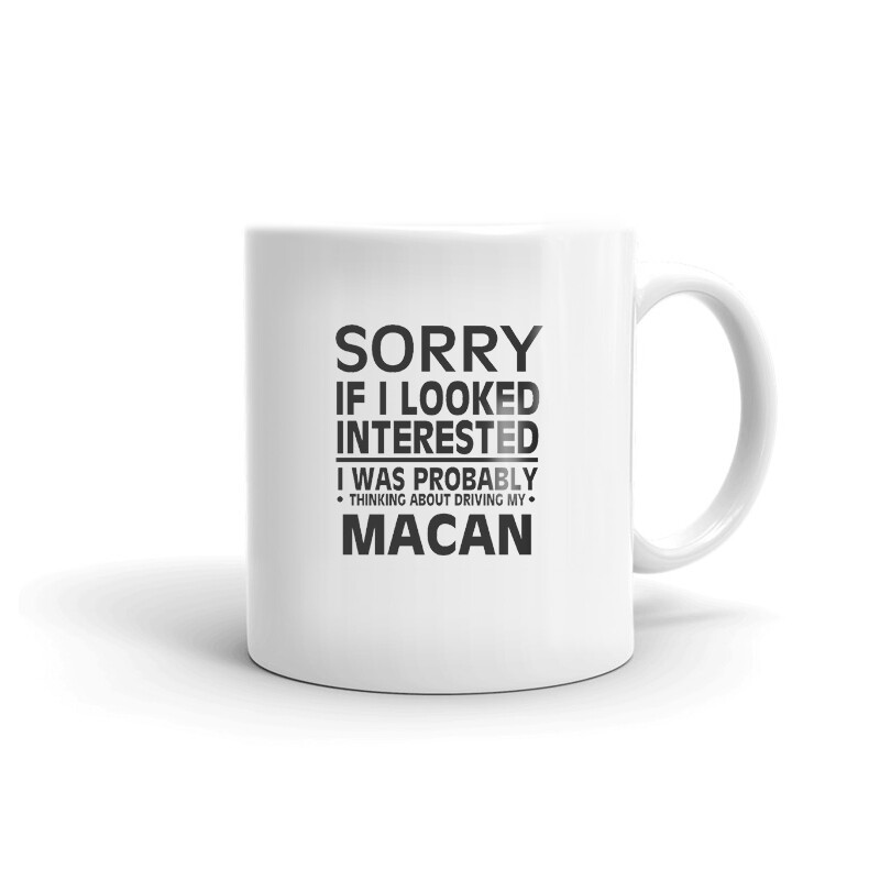 Thinking About Driving My Macan Tea Coffee Ceramic Mug Office Work Cup