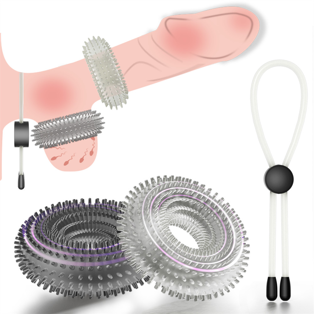 Male Adjustable Silicone Penis Dick Ring Enhancer Prolonging Delay Ejaculation