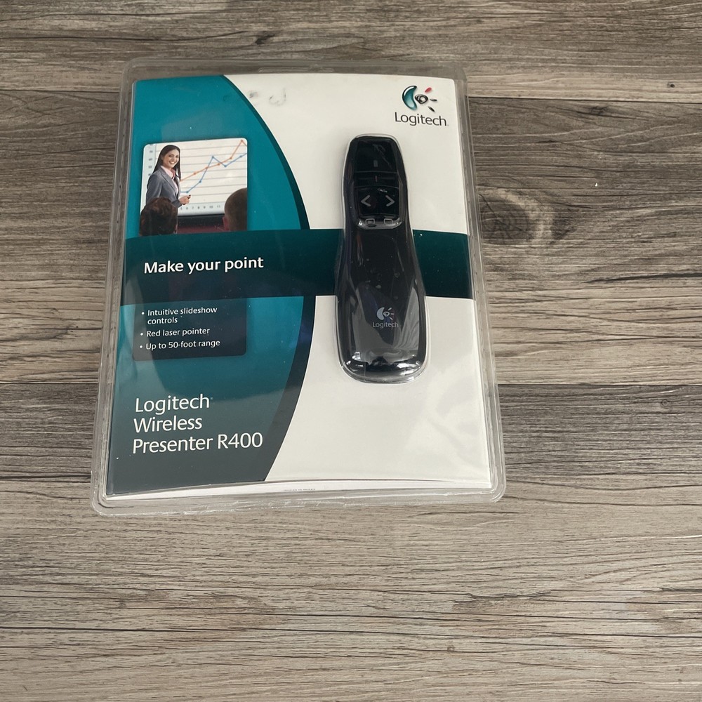 LOGITECH R400 Professional Wireless Presenter w/Red Laser Pointer NEW