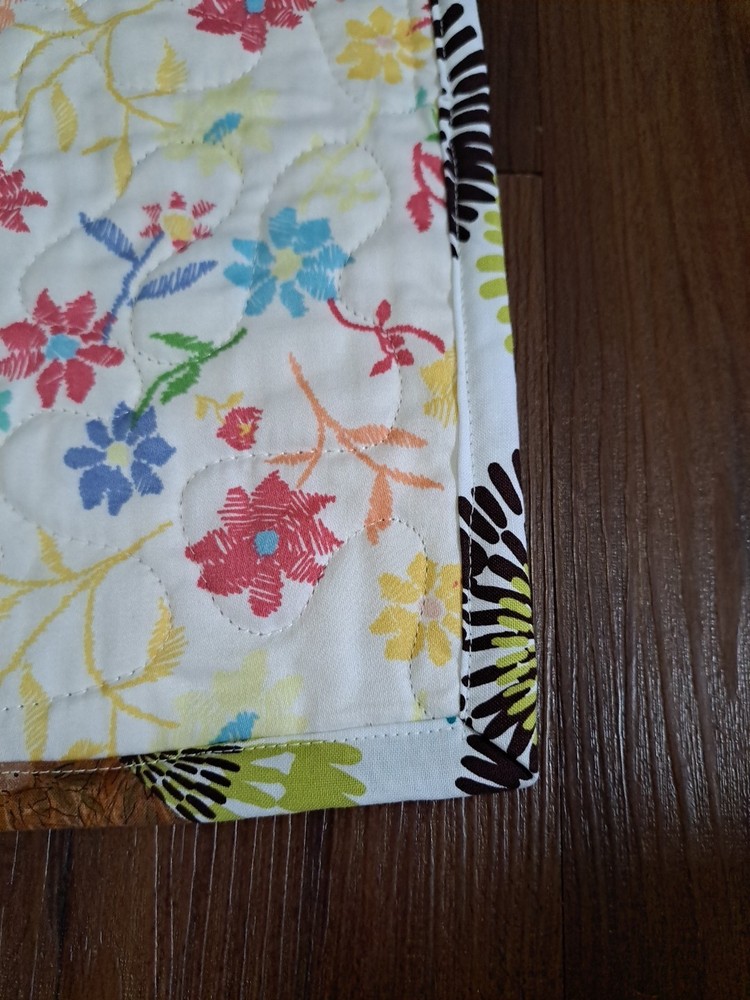 Small 24×24 Multicolor Squares Doll Quilt