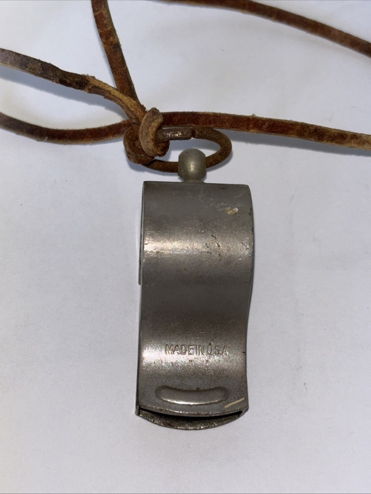 Vintage WW2 U.S. "Military" Marked Metal Whistle, Still Works!