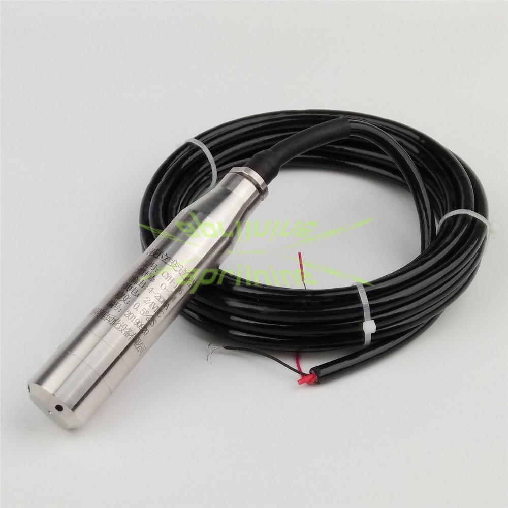 4-20MA 1.0m Range Water Level Transmitter Liquid Level Transducer Sensor