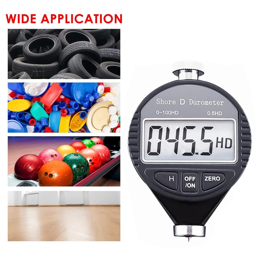 Rubber Hardness Tester Digital Shore Type D Durometer Tester...