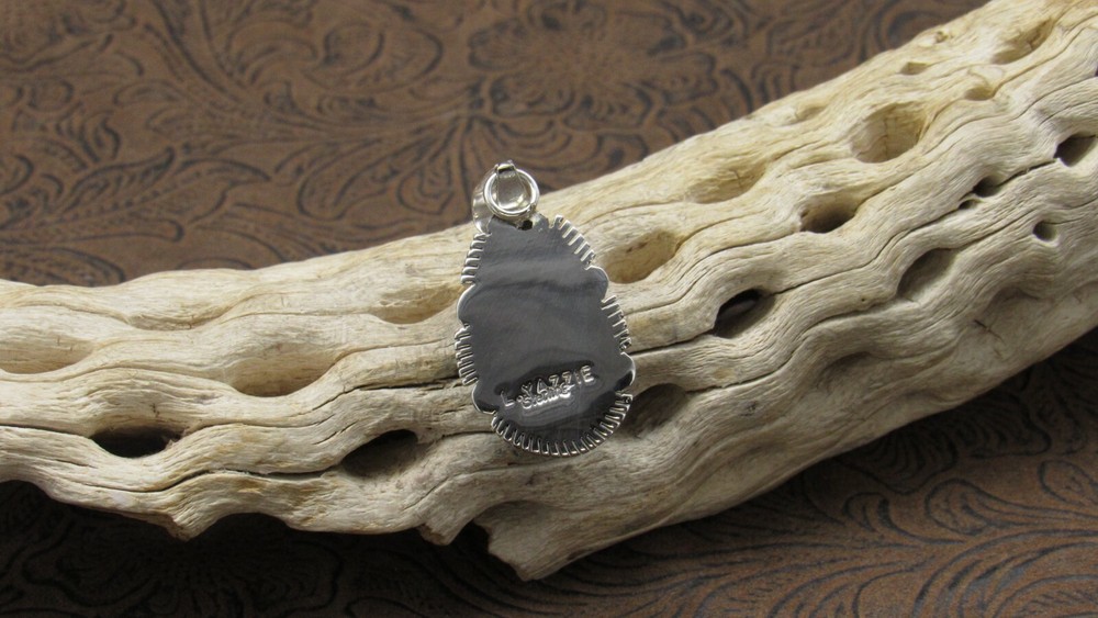 *Teardrop Larimar Sterling Silver Pendant
