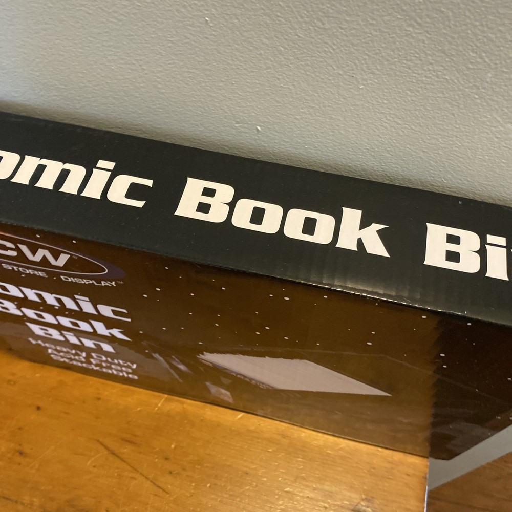 BCW Comic Book Storage Plastic Bin Stackable Boxes Black Holds 150