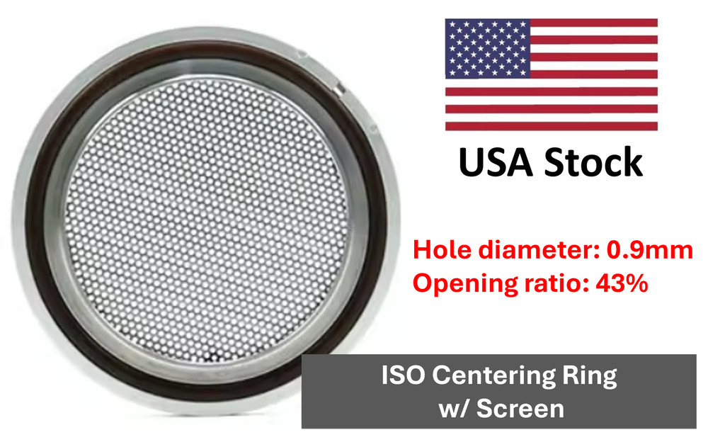 ISO Centering Ring with Screen ISO63 to ISO160