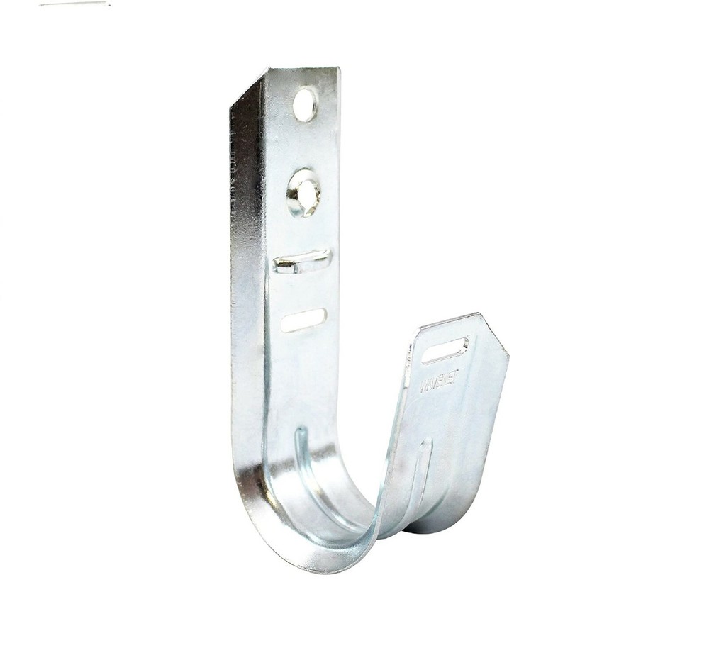 2pc Universal 1 5/16" Wall Mount J-Hook Cable Support Wire Management System