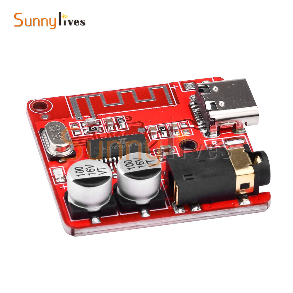 DC 3.7-5V Mini Bluetooth 5.1 Audio Receiver MP3 Decoder Amplifier Circuit Board