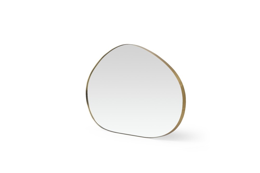 Freya Selene Asymmetrical Gold Edge Wall Mirror