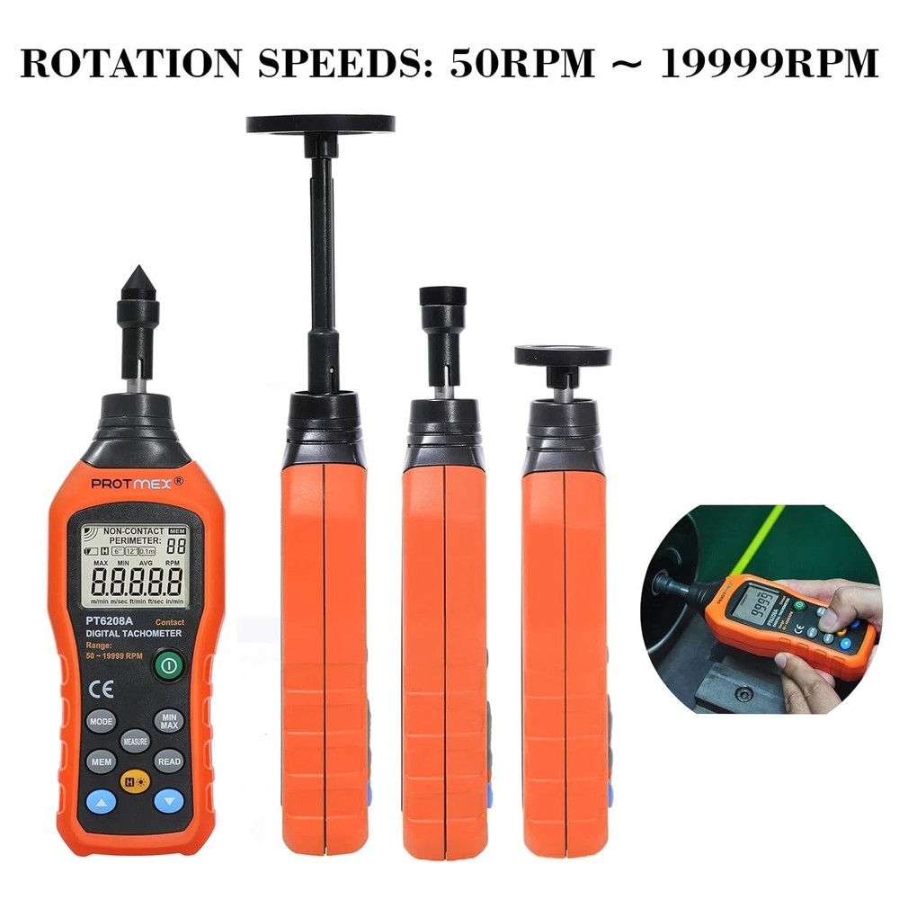Portable Handheld Tachometer for Various Measurement Needs