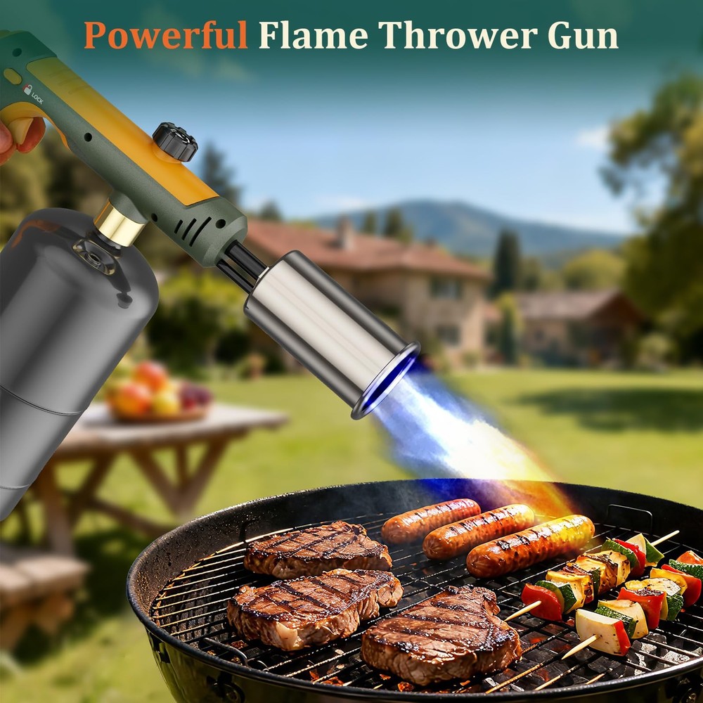 Powerful Propane Torch, Kitchen Cooking Torch, Culinary Torch Campfire Starte...