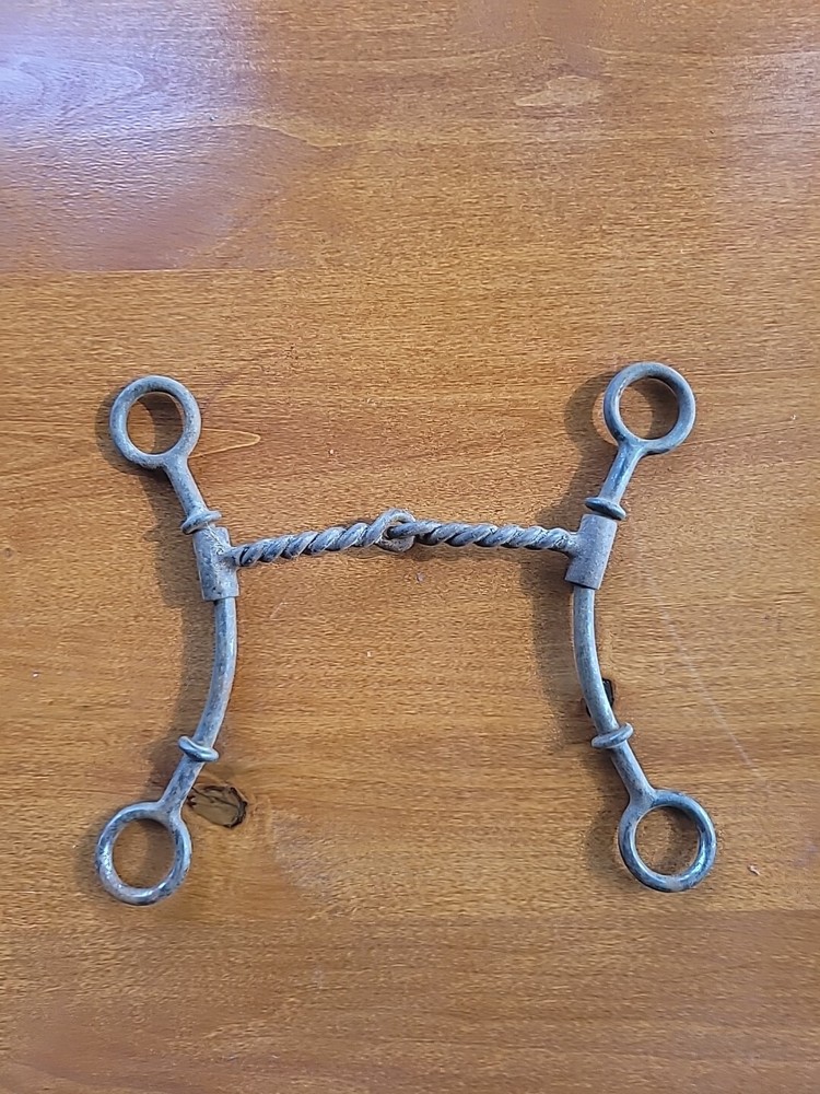 Dutton Twisted Snaffle Lifter Bit W Stops Used
