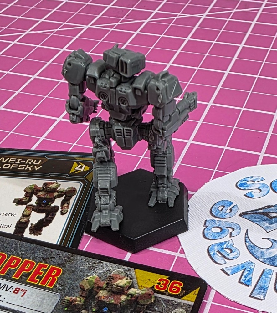 BattleTech Grasshopper Mech -- Inner Sphere Heavy Lance + Cards