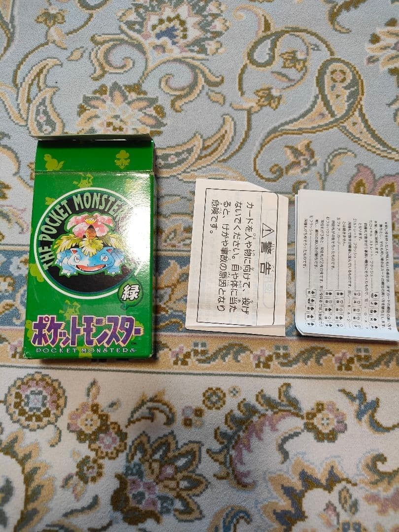Pokemon Playing Cards Poker Venusaur Deck Green 1996 Nintendo JP rare