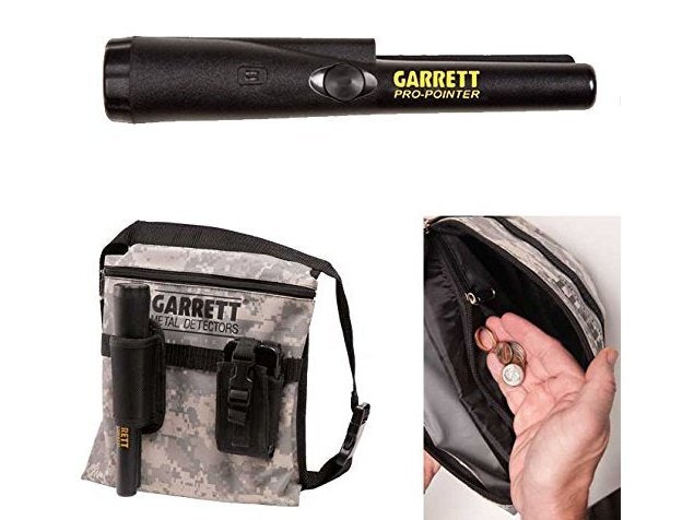 Garrett ProPointer II and Camo Finds Pouch