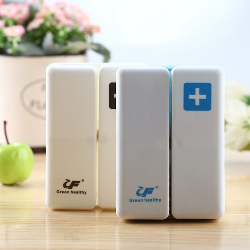 Foldable 7 Days Pill Case A Week Pill Box Tablet Storage Case Container