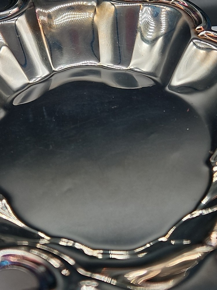 Vintage International Silver Silverplate Candy Nut Dish 9"