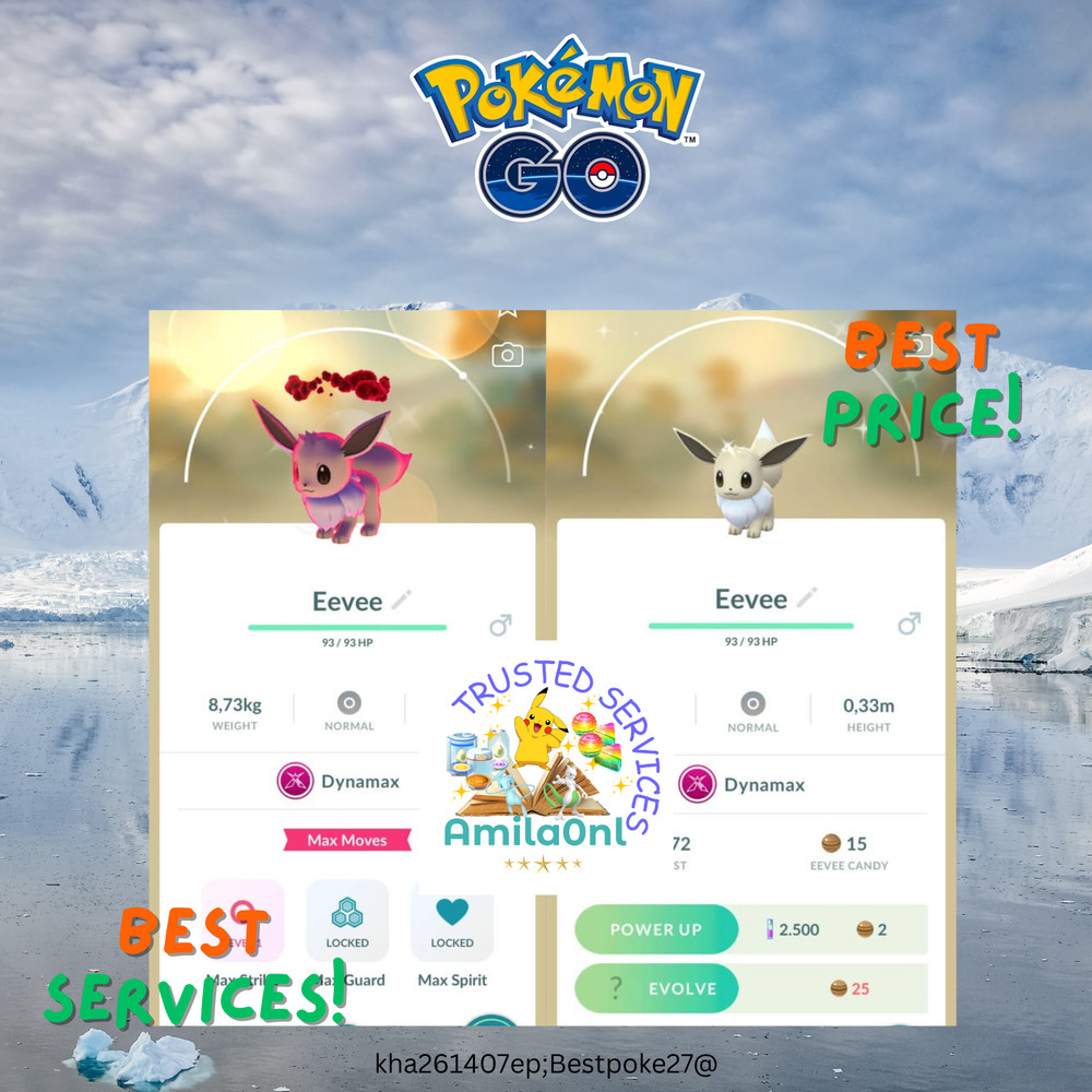Pokémon✿Go✿Shiny Dynamax eevee✿✿Trade 20k stardust✿✿Mini PTC✿✿