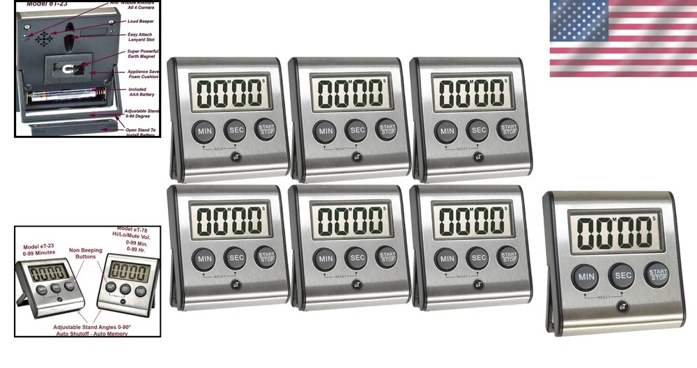 Strong Magnetic Timer with Lanyard Attachment