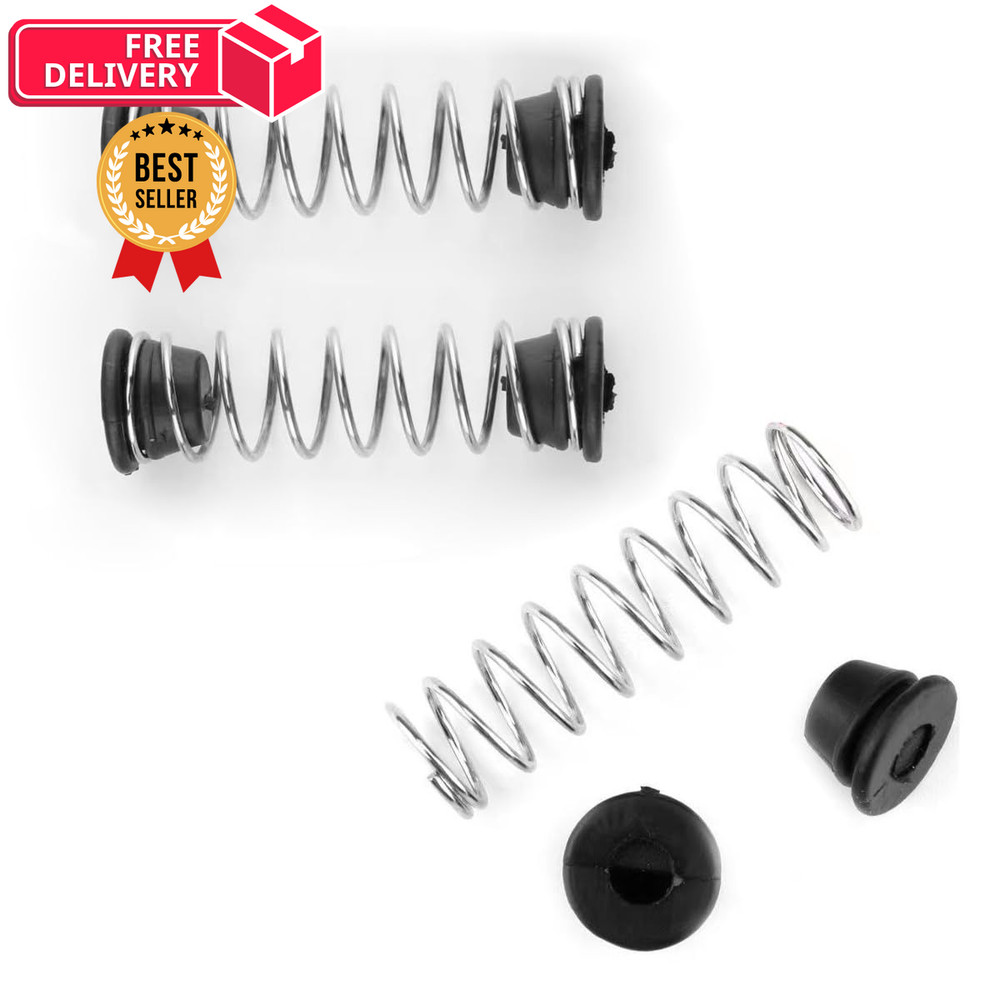 TorSor 3 Set Precision Pruner Spring Replacement with Rubber Base End Silver