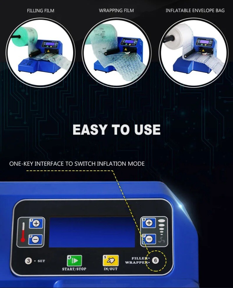 Industrial Buffer Air Cushion Machine Multifunctional Inflatable Bag Inflator