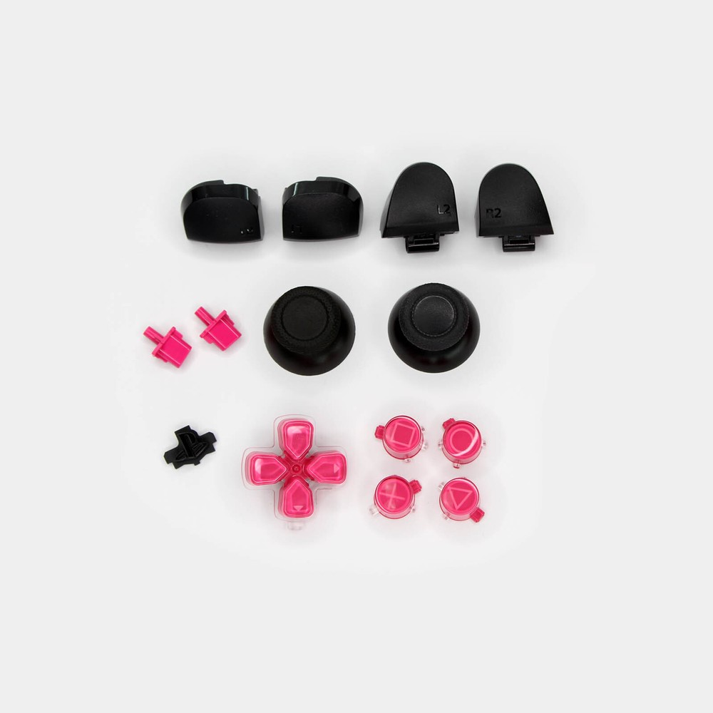 Sony PS5 Controller Shell Kit Front Back Touchpad Buttons Pink Purple Red Blue
