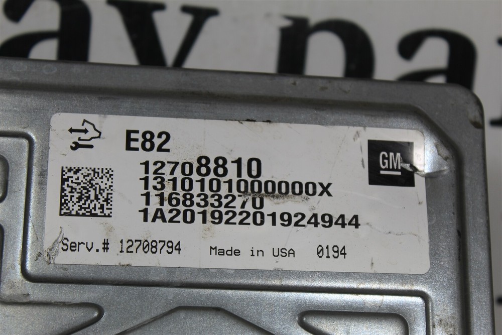 12708794 Chevy Traverse 2020 3.6-Engine Computer Control Module 16D3 028 B18