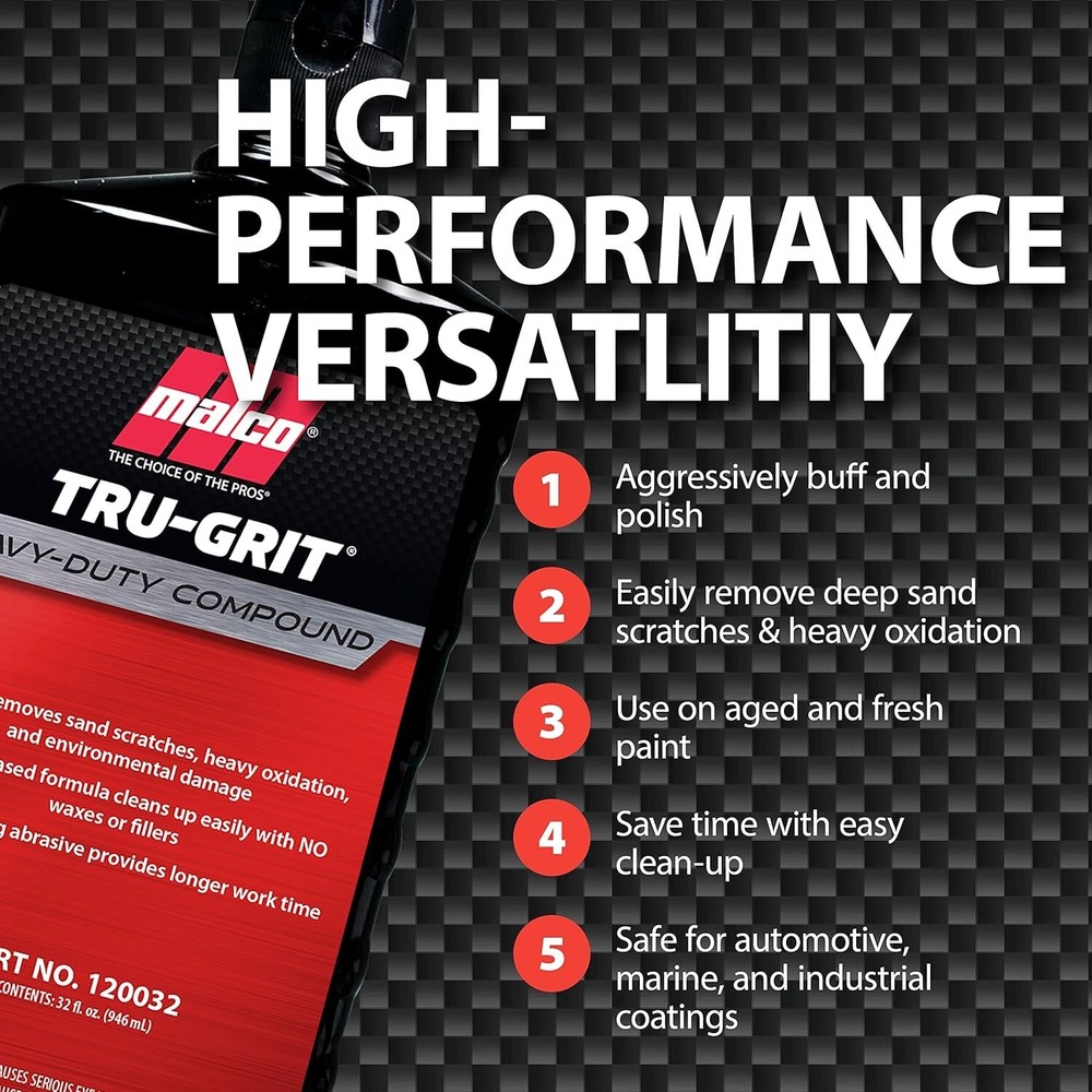 1 Gallon Tru Grit Paint Correction Compound - Ultimate Deep Scratch Remover