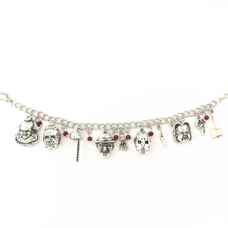 Horror Themed Charm Bracelet