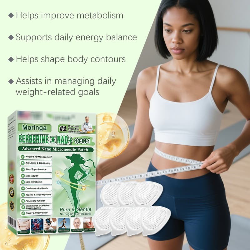 (7pcs) Advanced Nano Microneedle Patch Moringa Berberine x NAD+10-in-1