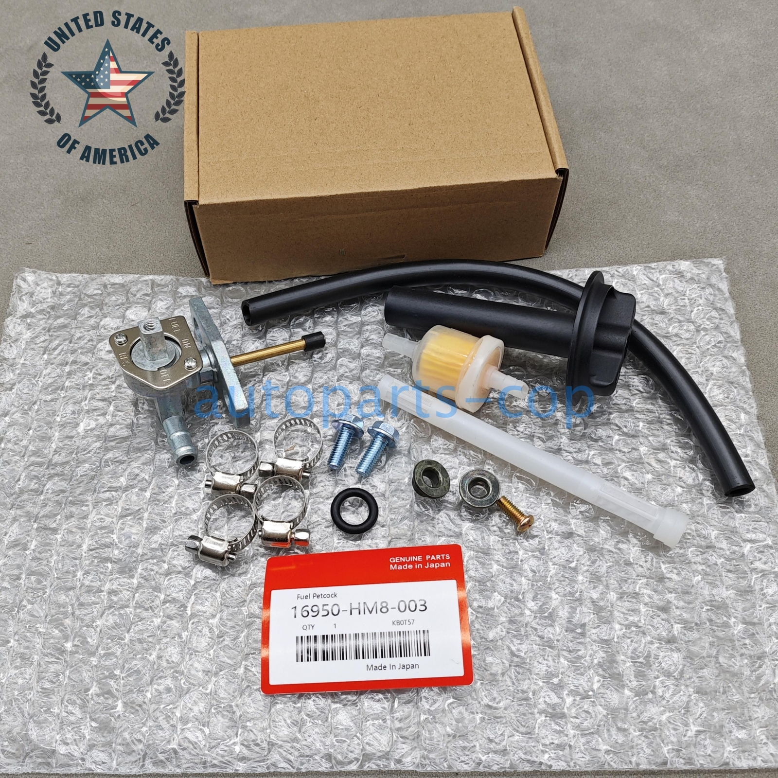 OEM Fuel Valve Petcock Shut Off Tank Switch Kit Fits For Honda Rancher 350 US