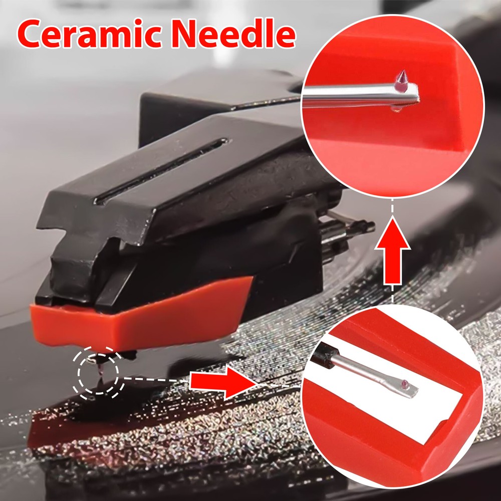 3Pcs Record Player Needle Turntable Stylus Replacement for Crosley Phonograph