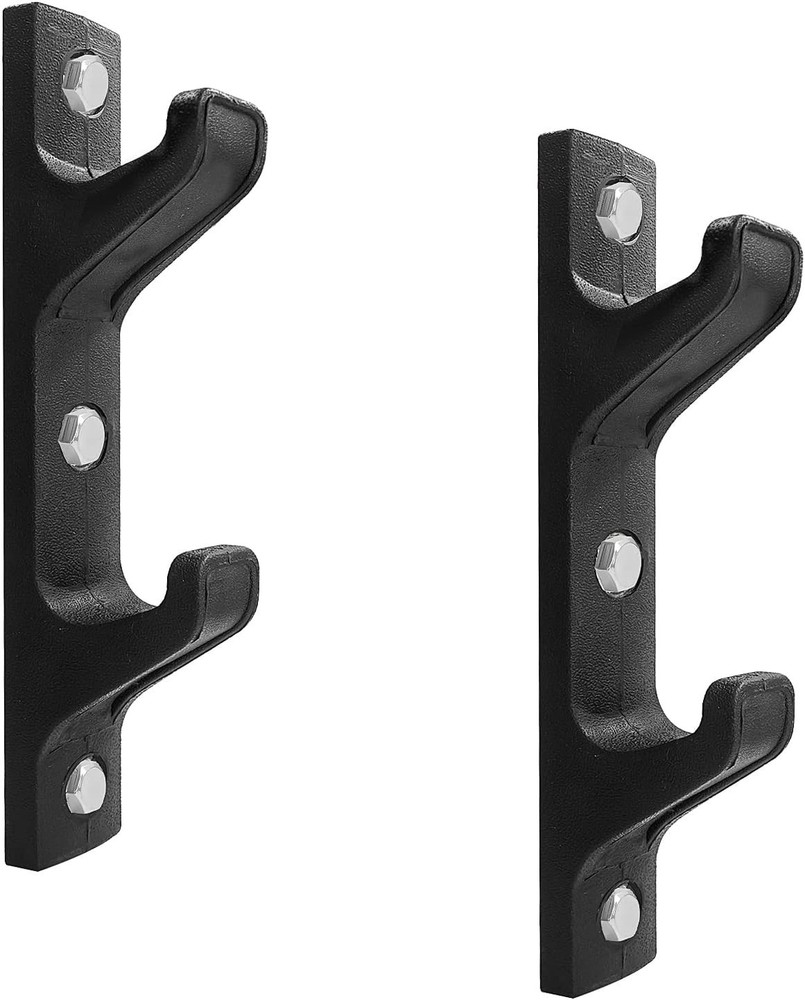Wall Mounted Horizontal Barbell Holder 1 Bar/2 Bars Storage Rack
