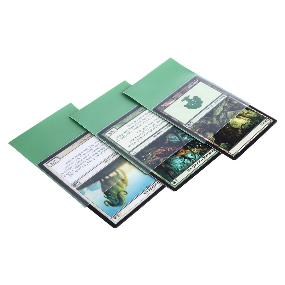 Zoopin Double Matte Card Sleeves,Green, 320pcs -Pack … Green