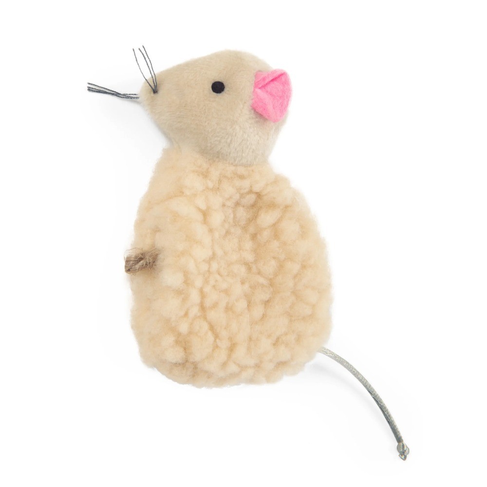Refillable Catnip Plush Mouse Toy with String Tail for Cats 3 Pack