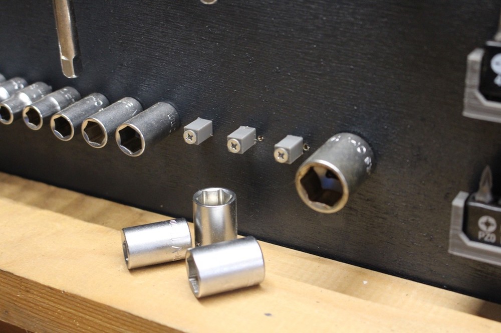 Garage Tool Panel Pegs and Holders - Wall Mount Organization System for Workshop