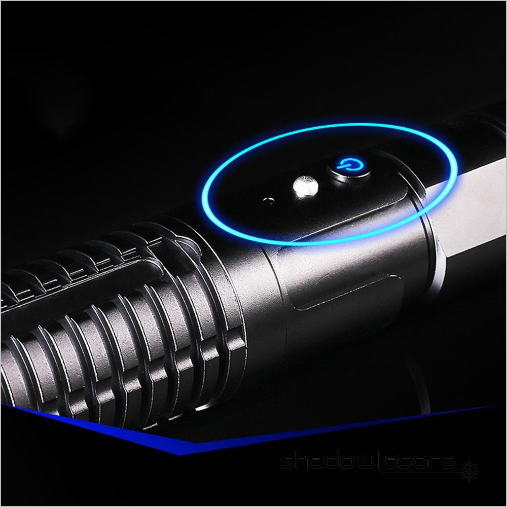 LMX7B Adjustable Focus Blue Laser Pointer 450nm Visible Beam Light laser+Case