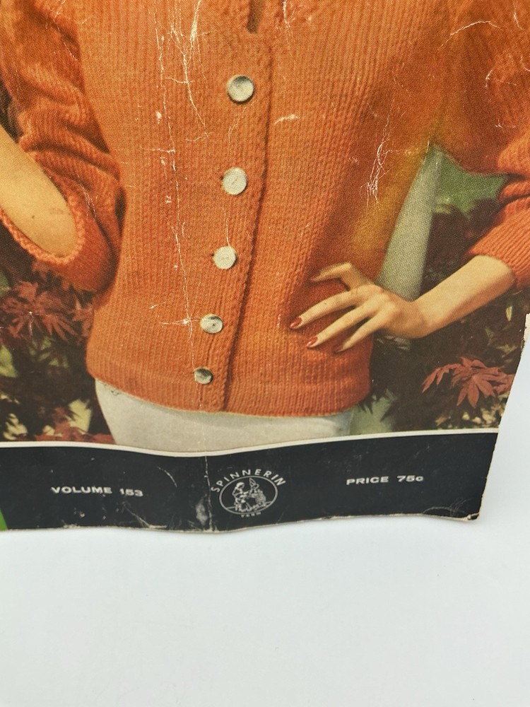 Spinnerin 1964 Classic Sweaters Knitted Manuel Vol. 153 With 22 Patterns