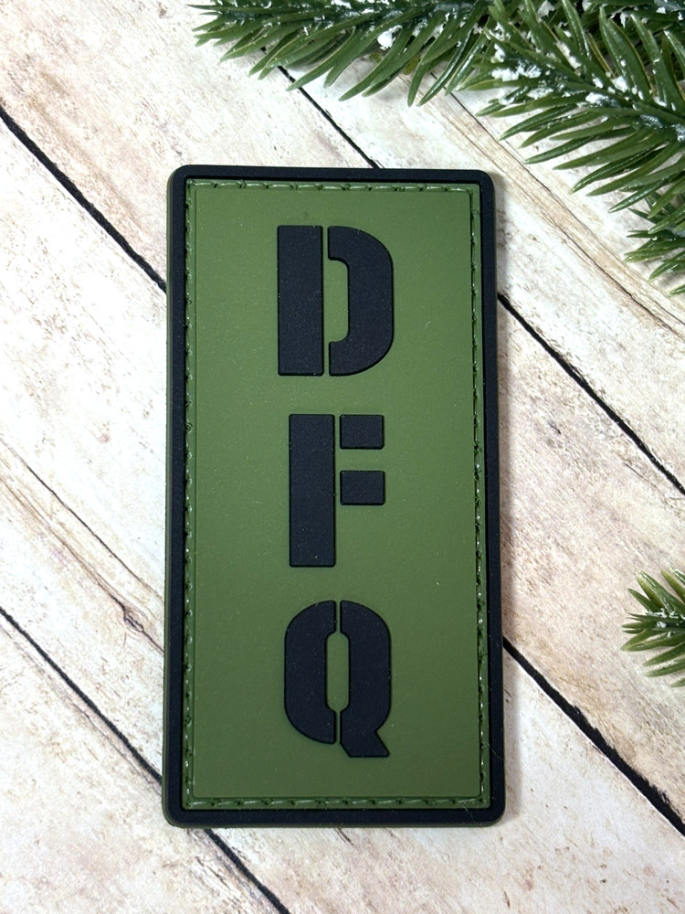 PVC Tactical Patch - DFQ Patch - Morale Don't F*cking Quit Patch - Army Ranger