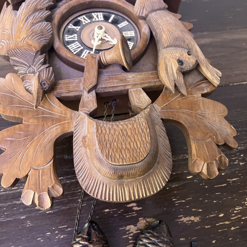 W Germany Wood Cuckoo Clock