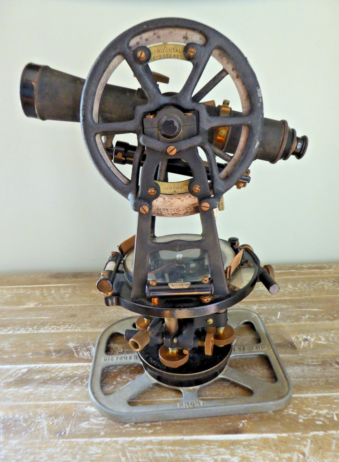 RARE WWII 2 Government Issue Dietzgen Military Engineers Corps Surveyors Transit