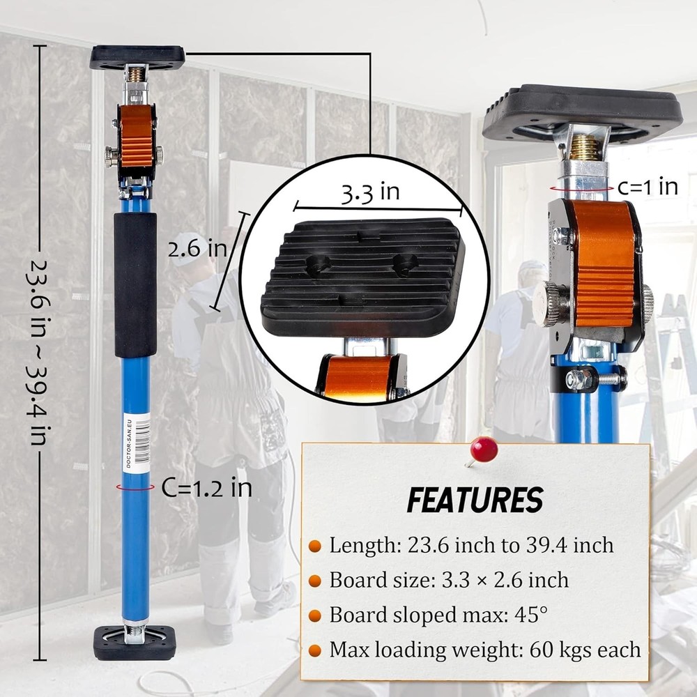 Third Hand Tool, Adjustable Support Pole, 3rd Hand Support System, Steel Supp...