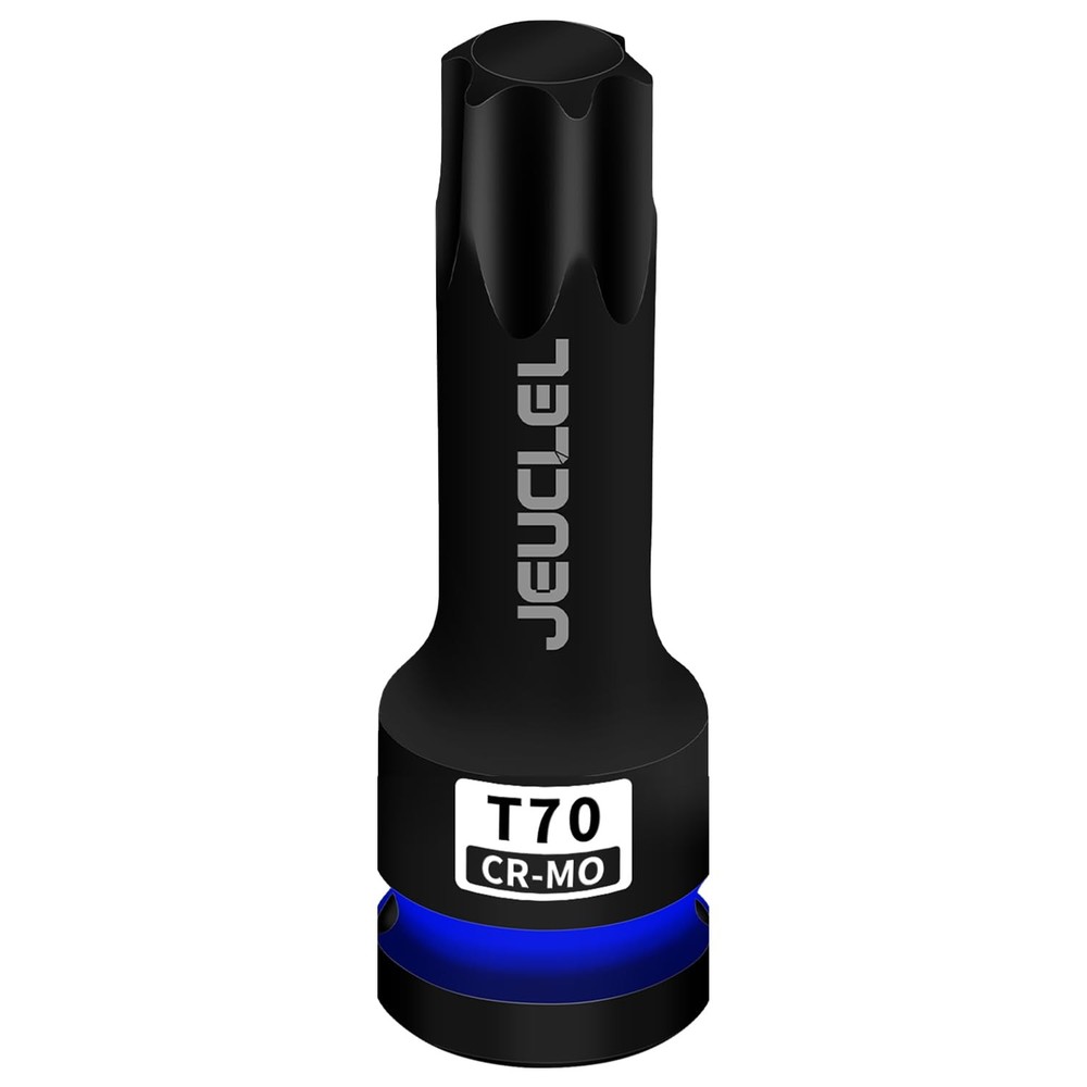 T70 Torx Bit Socket, 1/2" Drive Torx Star 6 Point Impact Bit Socket, 3-Inch, ...