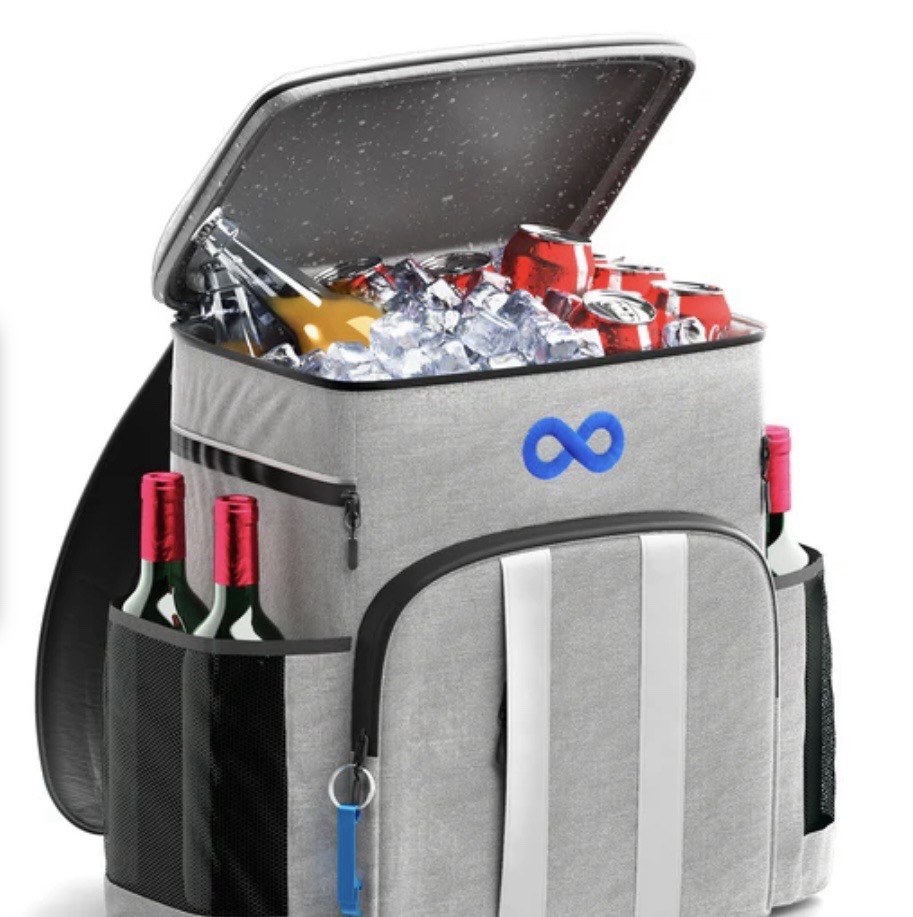 NEW $63.99 Large Capacity Gray Cooler Backpack