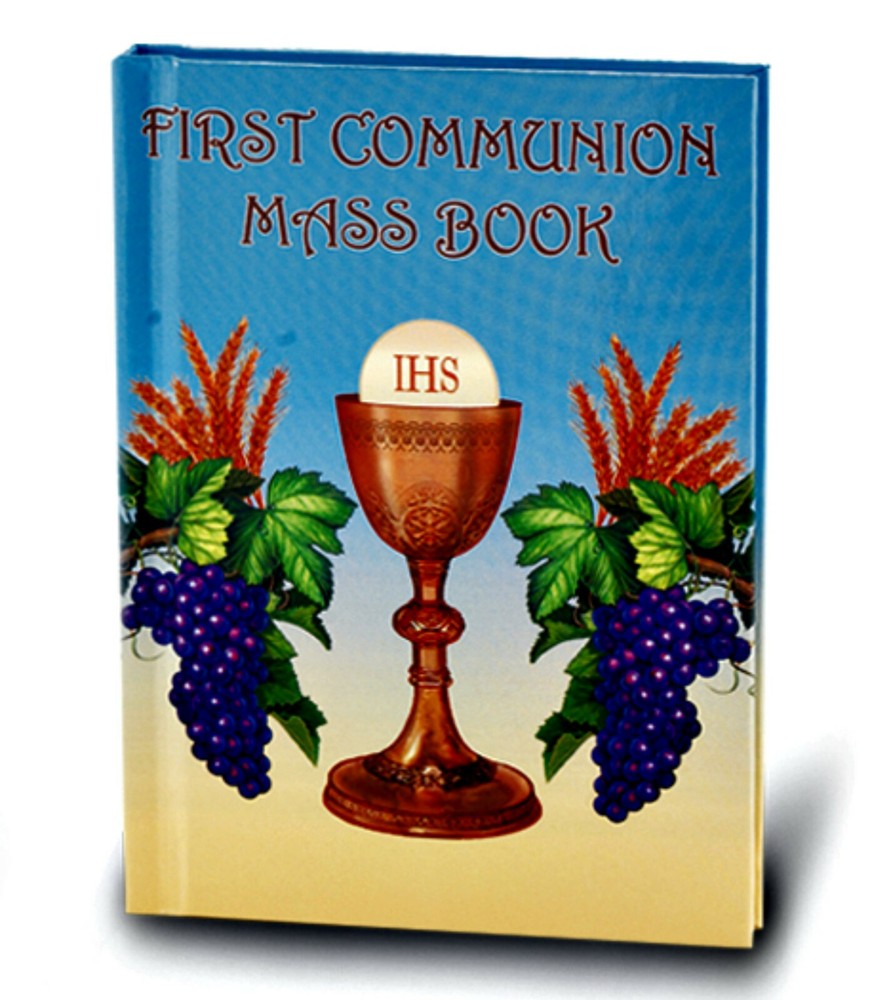 First Communion Mass Book with Chalice & Host Cover