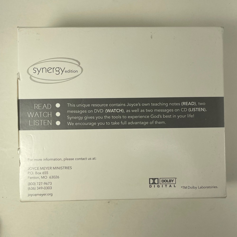 Joyce Meyer Finding the Power Synergy Ed 1 DVD 2 CD Teaching Notes