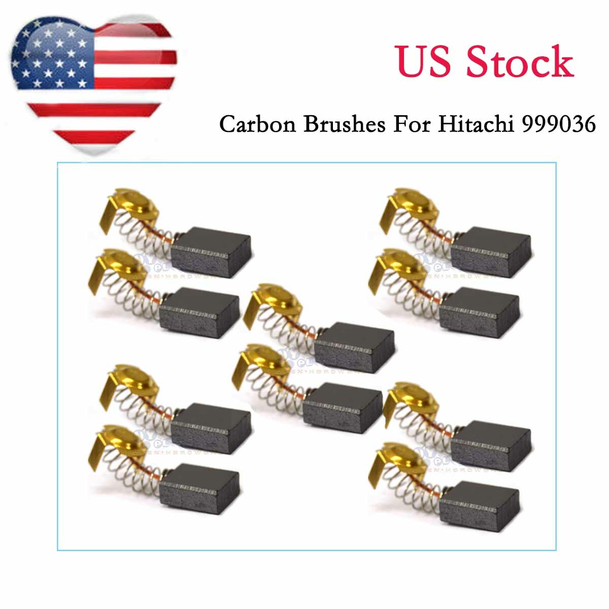 5 pair Carbon Brushes For Hitachi 999036 Sander 7X15X19.9mm US