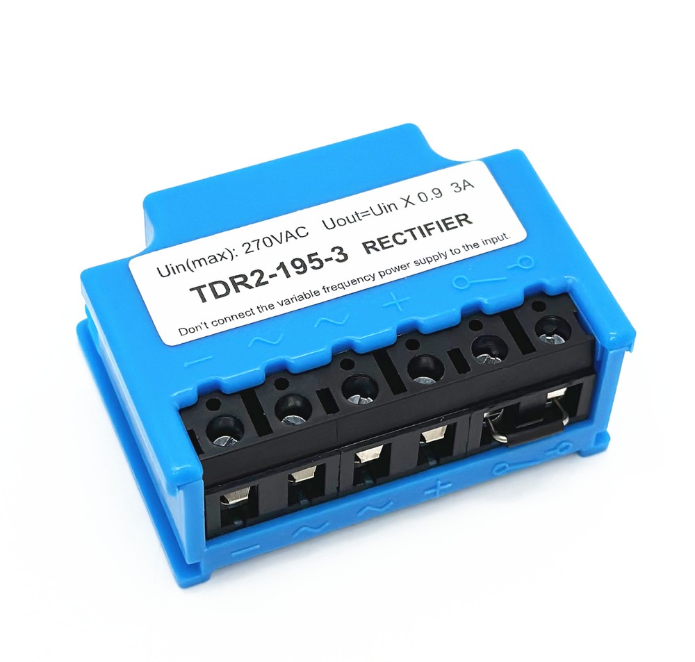 TDR2-195-3 Uin max 270VAC Uout=Uin*0.9 3A full-wave brake rectifier module